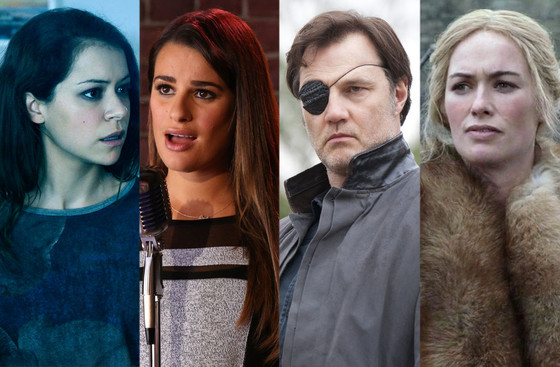 TV Award Winners, Tatiana Maslany, Lea Michele, David Morrissey, Lena Headey TV Award Winners, Tatiana Maslany, Lea Michele, David Morrissey, Lena Headey